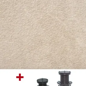 Komplettset MIT STELZLAGERN Feinsteinzeug-Terrassenplatten ARENITE natural Sonderangebot